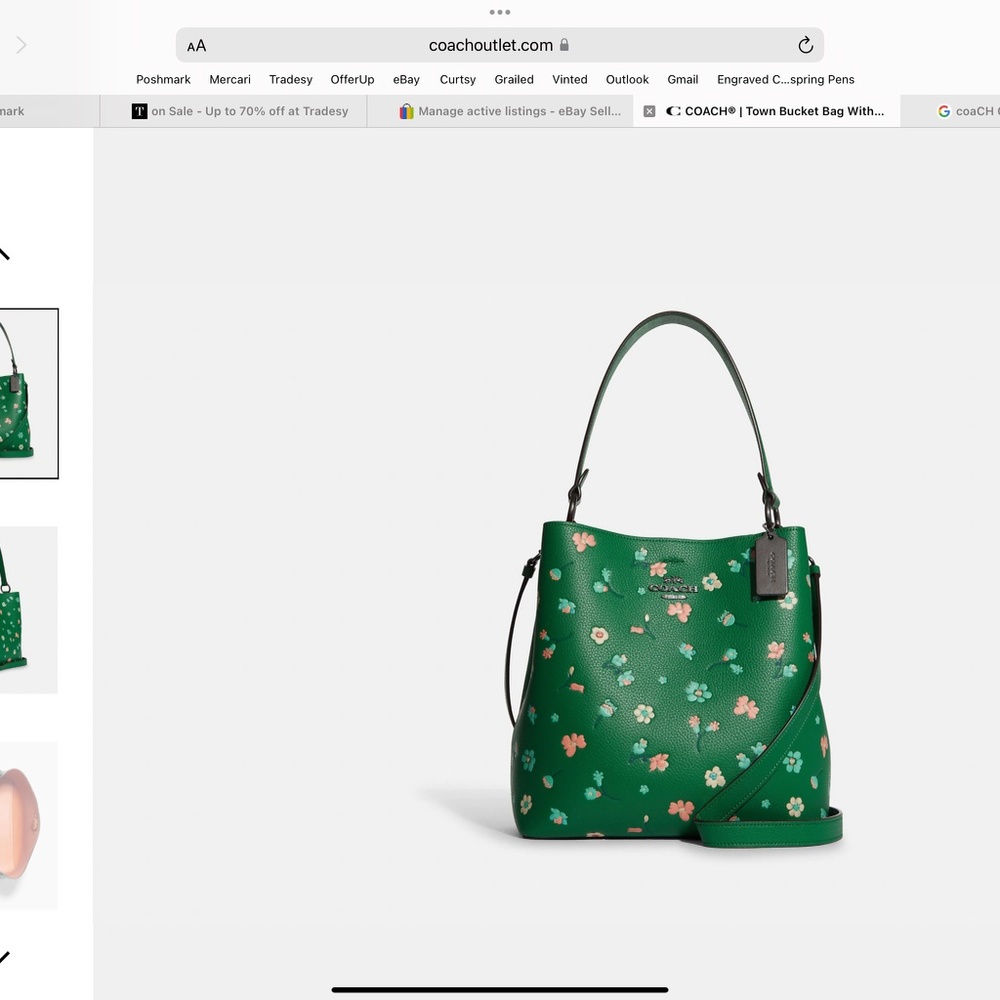 COACH Town Bucket Bag With Mystical Floral Print BRAND NEW WITH TAGS - Picture 5 of 12